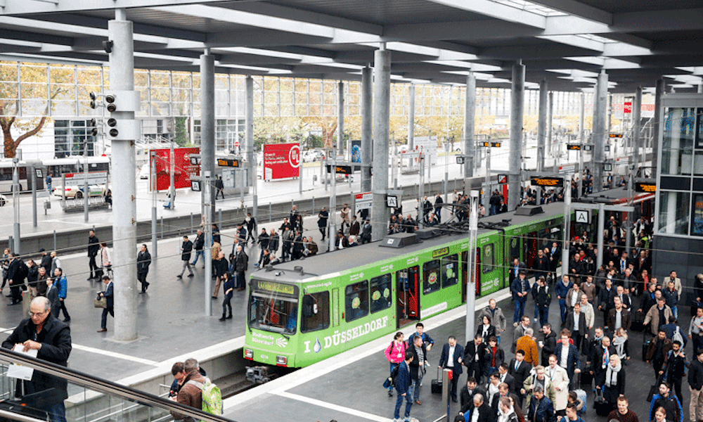 Many trams will be cancelled due to the strike (Photo: Messe Düsseldorf)