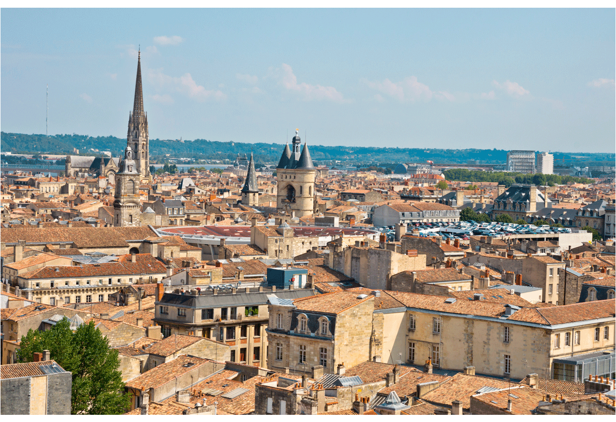 The city of Bordeaux, France