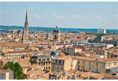 The city of Bordeaux, France