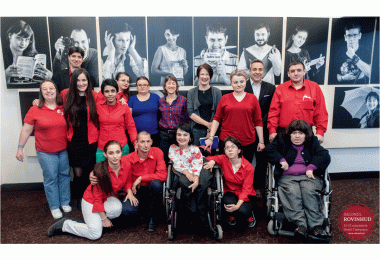 The ROvinHUd team, with author Caroline Gilby MW centre, and Julia Harding MW to her left.