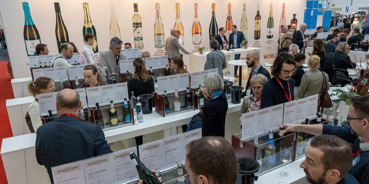 The award-winning wines are displayed in an exclusive area.