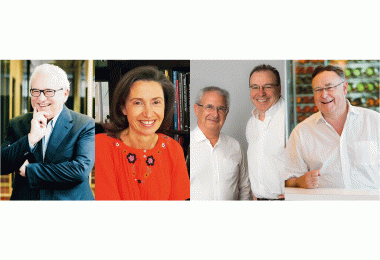 Jean-René Buisson, Angélique de Lencquesaing, Michel Bettane and Thierry Desseauve, Joseph Helfrich
