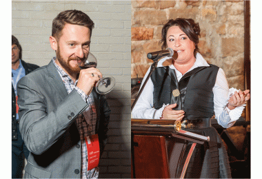 Pavel Titov, Abrau-Durso; Yanina Pavlenko, director, Crimea’s Bureau of Grapes and Wine