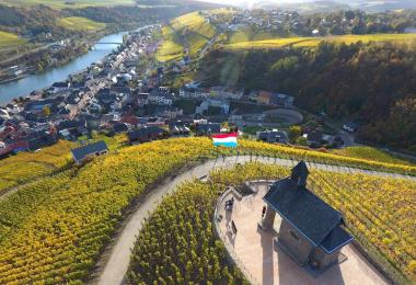 The Moselle River delineates the border between Germany and Luxembourg (Foto: Fonds de Solidarité Viticole)