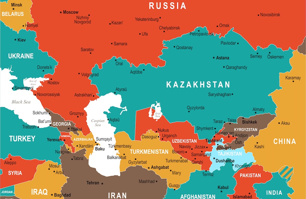 Central Asia Map (Photo: Porcupen/stock.adobe.com)
