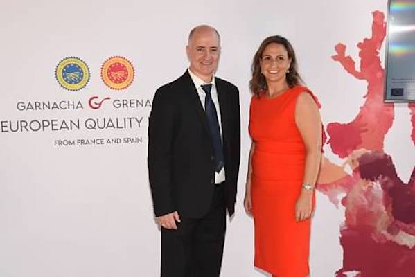 Eric Aracil and Carolina de Funes at a Garnacha/Grenache event in the US