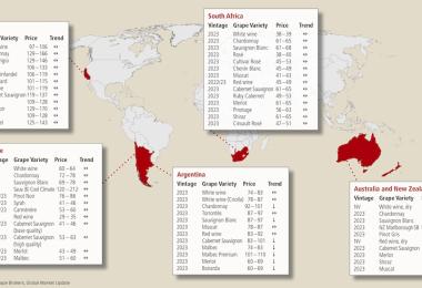 Source: Ciatti Global Wine & Grape Brokers, Global Market Update, export prices in €/hl