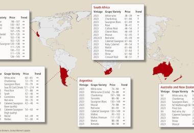 Source: Ciatti Global Wine & Grape Brokers, Global Market Update, export prices in €/hl