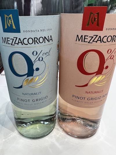 Wine pair with low alcohol from Mezzacorona