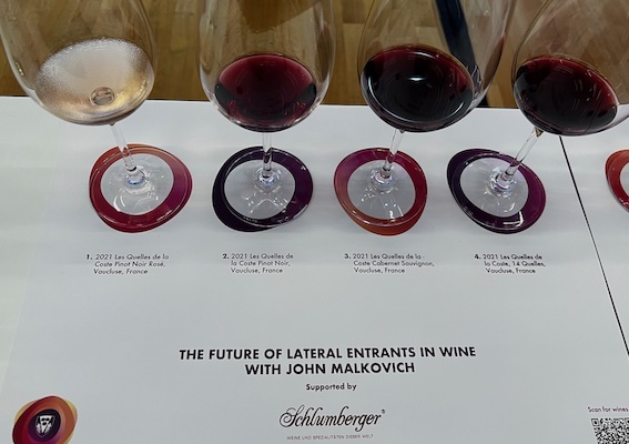 Tasting the wines