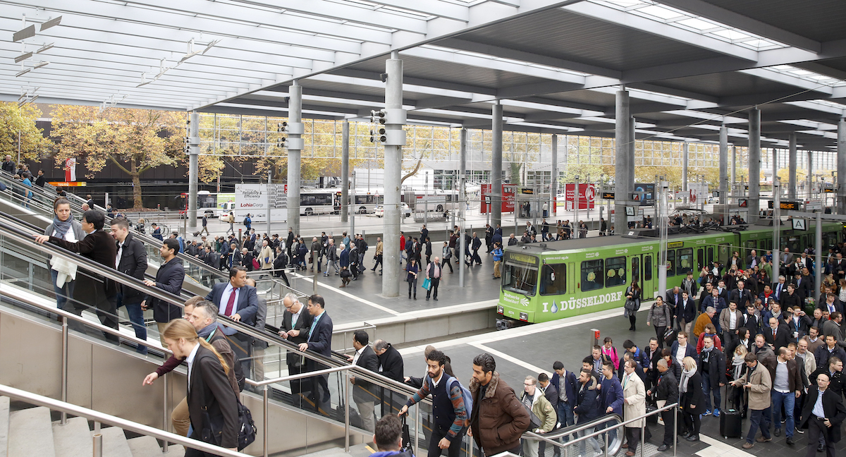Messe Düsseldorf arrival (Photo: Messe Düsseldorf/ctillmann)