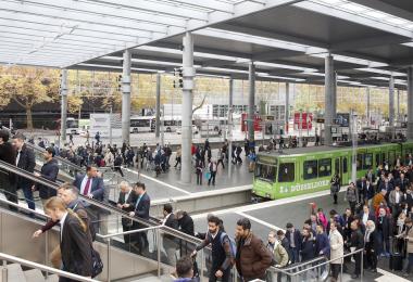 Messe Düsseldorf arrival (Photo: Messe Düsseldorf/ctillmann)