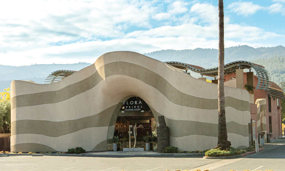 The Antoni Gaudí-inspired retail space is one of the most striking in Napa Valley. (Photo: Flora Springs Winery)