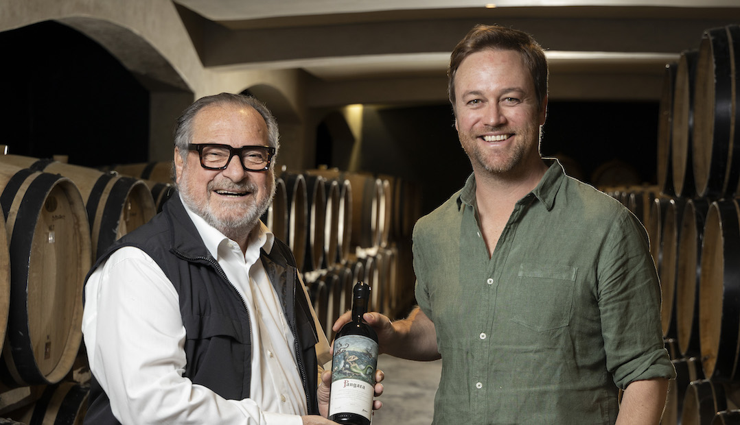 Michel Rolland (left) and Travis Braithwaite (Photo. www.danienel.co.za)