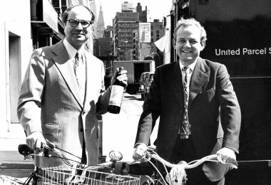 Peter M. F. Sichel (left) with his cousin Peter Allan Sichel (Photo: Peter M.F. Sichel/Axel Dielmann Verlag)