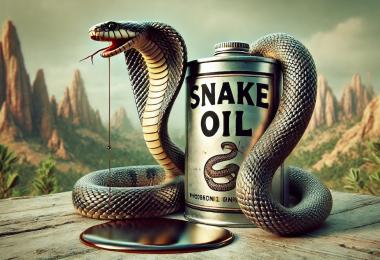 Snake Oil (© Anja Zimmer/DALL_E, AI generated)