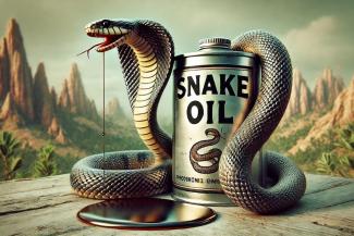 Snake Oil (© Anja Zimmer/DALL_E, AI generated)