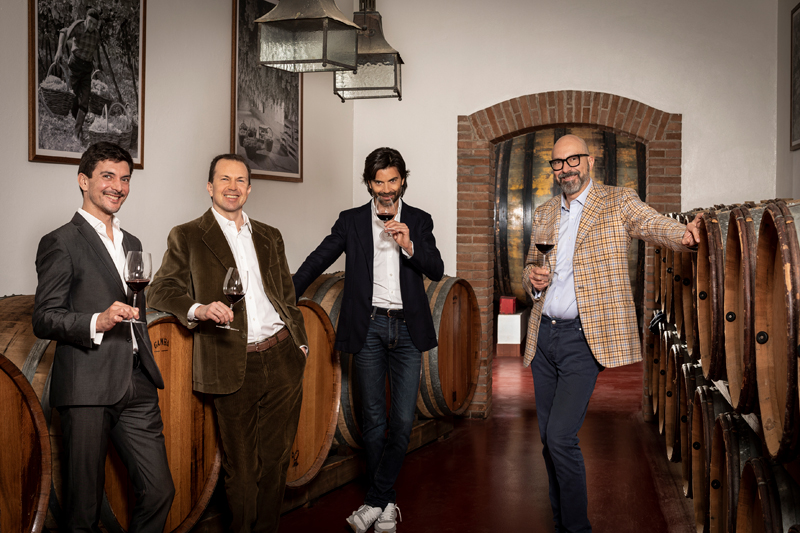 Michele, Domenico and Francesco Zonin with CEO Pietro Mattioni