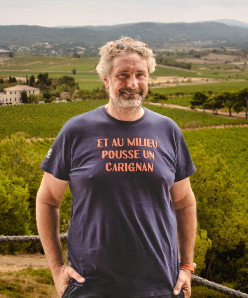 Pierre Bories, new president of the Languedoc wine association.