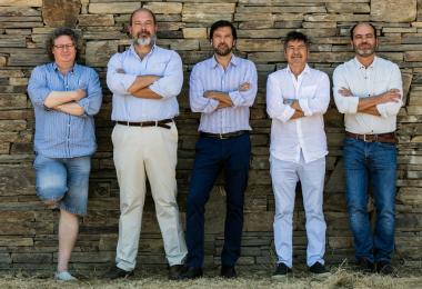 The Douro Boys: Dirk van der Niepoort, Cristiano van Zeller, Tómas Roquette, João Ferreira Álvares Ribeiro, Francisco Ferreira (Photo by Jorge Simão)