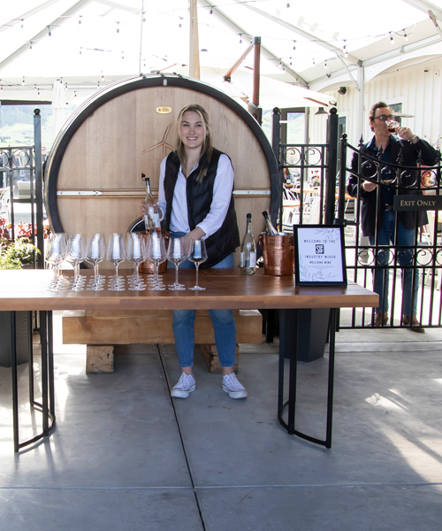 Anaba Winery pouring wines at the Sonoma International Film Festival.