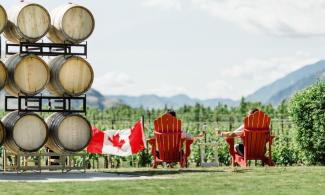 "O Canada" ... Spectacular landscapes and a thriving wine industry. British Columbia has yet to face sales issues (Credit: Jürgen Mathäß)