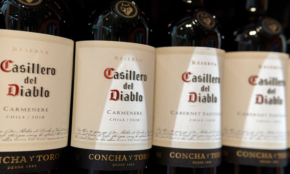 Strong brands such as Casillero del Diablo boost sales at Concha y Toro. (Symbolic image: Алексей Филатов/stock.adobe.com)