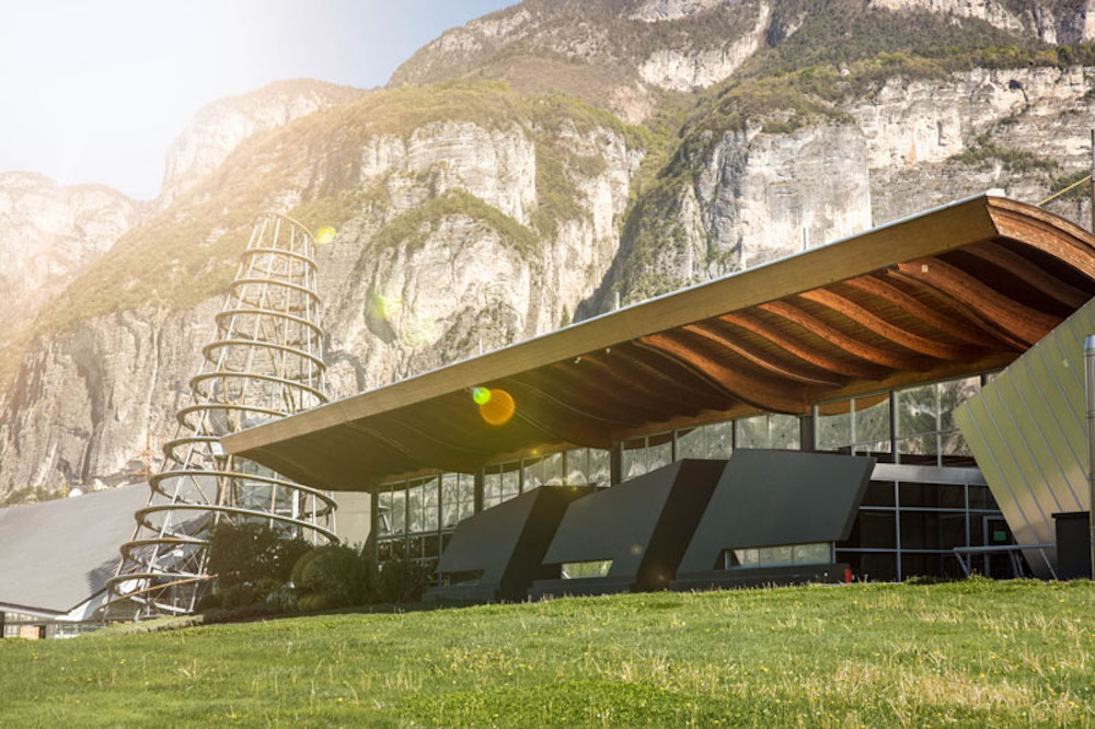 Mezzacorona’s modern winery in Trentino (Photo: Mezzacorona)