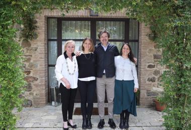 Andrea Lonardi with Marilisa Allegrini and her daughters. (Photo: Marilisa Allegrini)