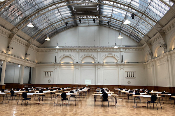 The examinations hall for the final exam