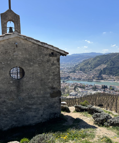 One of the most famous locatinos in the Rhône Valley, Chapel of St. Christopher, L´Hermitage