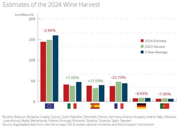 The 2024 wine season has shown the major challenges facing European wine producers.
