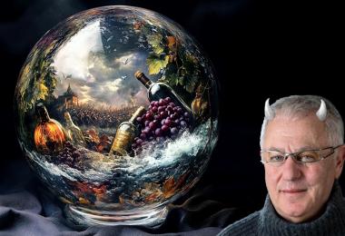 Robert Joseph - with horns and crystal ball. (Image: Cath Lowe and Midjourney AI)