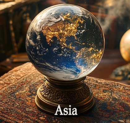 Asia globe