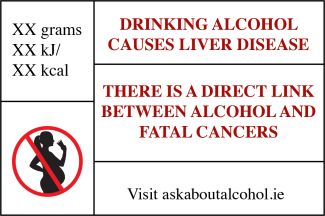 What a warning label could look like in Ireland