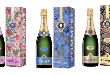 The new edition of the "World Collection" pays tribute to Indonesian batik art - Pommery Brut Rosé Royal Batik, Royal Elixir and Grand Cru Royal 2009 (Photos: Vranken Pommery)
