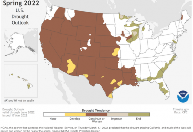 Drought map (Image: NOAA Climate Prediction Center)