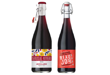 The new Beaujolais Nouveau are marketed with a swing stopper. (Photo: Grand Chais de France)