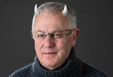 Robert Joseph with horns