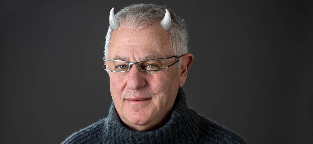 Robert Joseph with horns