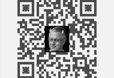 Robert Joseph - with horns, and QR