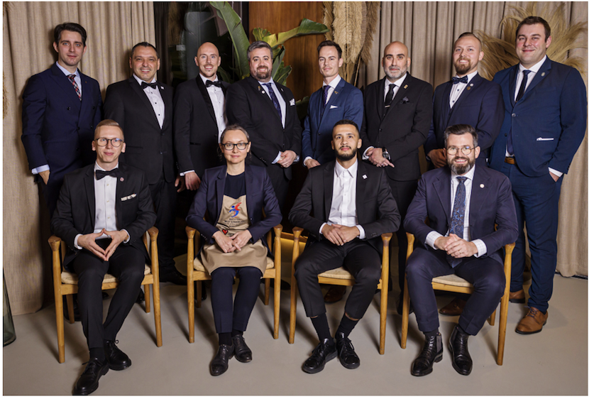 The 12 ASI semi-finalists. Winner, Mikk Parre is second from the right in the top row. Pravilonis and Lepeltier are on  the left of the front row. Photo ©ASI