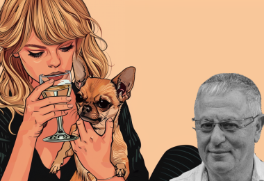 Celebrity, dog and Robert Joseph