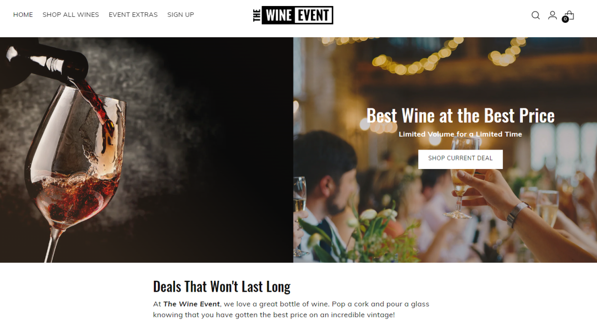 The Wine Event site