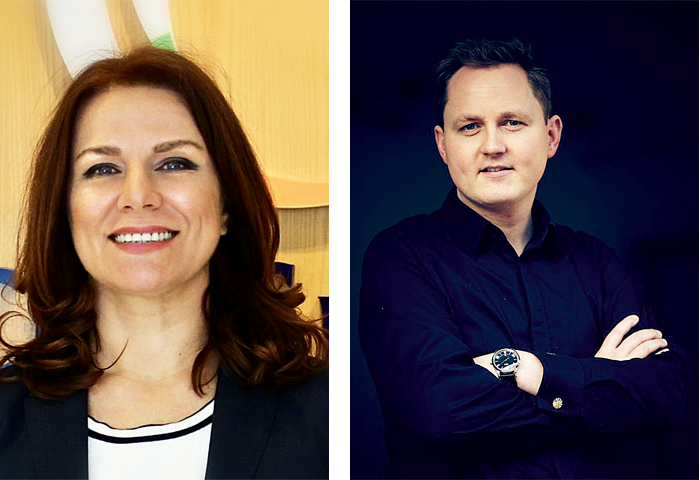 Elena Parkhimovich, CHM Wine School and Chris Thompson, managing director at Elite Wines