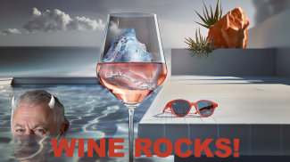 Glass of rosé on the rocks (Image: Midjourney AI)
